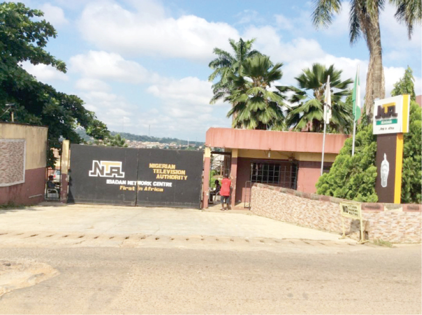 NTA Ibadan front gate.